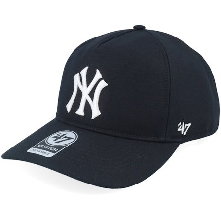 47 Brand - MLB Zwart adjustable Cap - New York Yankees Polar Freeze Hitch Black A-Frame Adjustable @ Hatstore