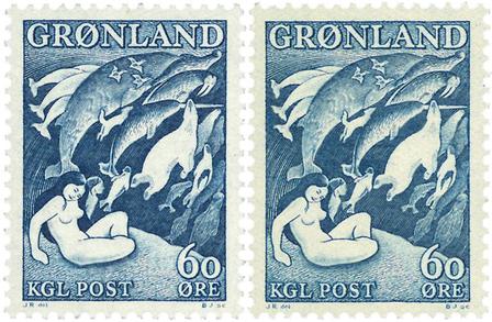 Grønland 1957 - AFA 39-39a - Postfrisk