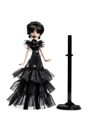 Monster High Wednesday Collectible Doll, Rave’n Wednesday In Black Gown Inspired By Dance Scene - Black - ONE SIZE