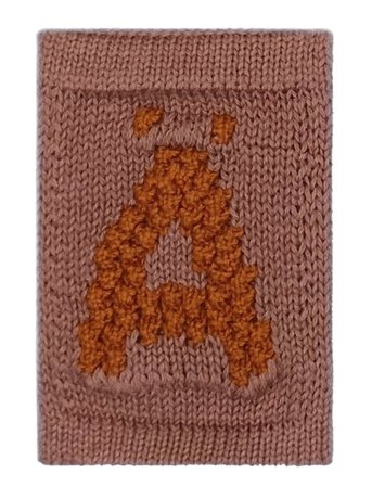 Smallstuff | Knitted Letter Ä, Rose | ONE SIZE 10 cm