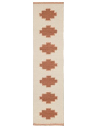 Gångmatta 80X350 Tucson - Off White/Roströd