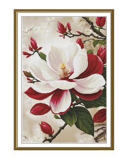 Kirjontapakkaus Taulu Royal Magnolia