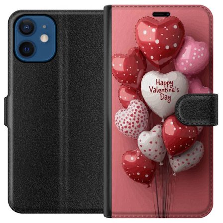 Yhteensopiva Lompakkokotelo Apple Apple iPhone 12 mini Ystävänpäivän ilmapallot