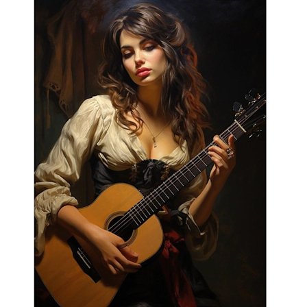 Fantasy Girl Diamantmålningskit - Rund Borr 5D DIY Broderi Heminredning