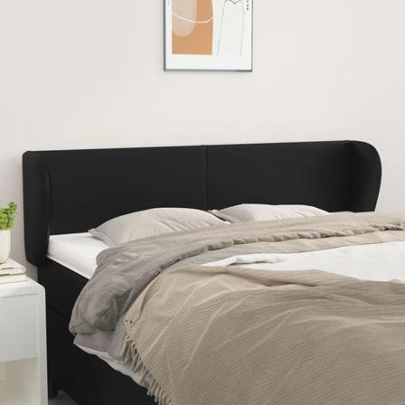 Vidaxl Huvudgavel Med Kanter Grå 147x23x78/88 Cm Konstläder Grå