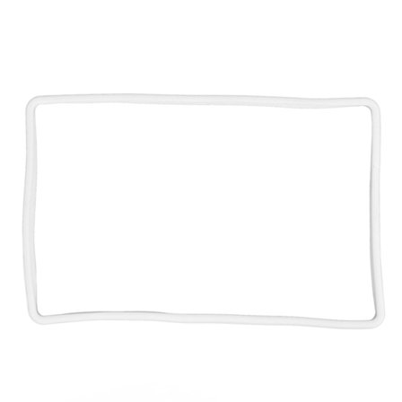 Tesla Model 3 Y Hvit Navigasjonsskjermbeskytter Silikonramme Sentral Kontroll Deksel