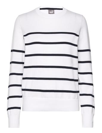 W Resort Crewneck Sweater Tops Sweat-shirts & Hoodies Sweat-shirts White PUMA Golf