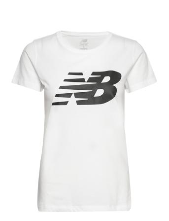 Classic Flying Nb Graphic T-Shirt T-shirts & Tops Short-sleeved Hvit New Balance*Betinget Tilbud