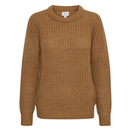 Saint Tropez, U2070, Brooke SZ Pullover Brązowy, Kobieta, Rozmiar: S