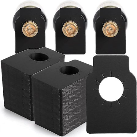 300 kpl Viinipullon Tyylikkäitä Kraft-Tyyppisiä Tarroja, Paperiset Viinikellarin Tarrat, Uusiokäyttöiset Mukautettavat Tyhjät Pullonkaula-Lahjataggit 