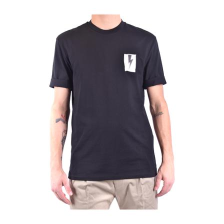 Neil Barrett, T-shirt Zwart, Heren, Maat:S