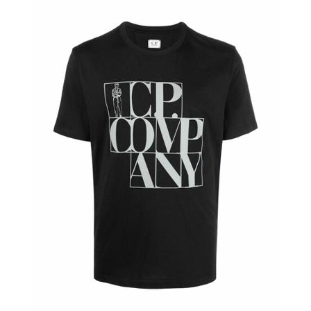 C.p. Company, T-shirt Czarny, Mężczyzna, Rozmiar: S