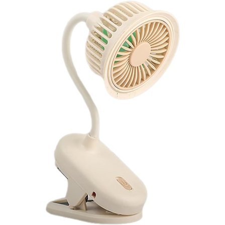 Bärbar Liten Clip-on Fläkt 360° Rotation Kylfläkt Skrivbordsfläkt Mini Bordsfläkt USB-laddning Fläkt Clip & Skrivbordsfläkt för Kontor Sovrum