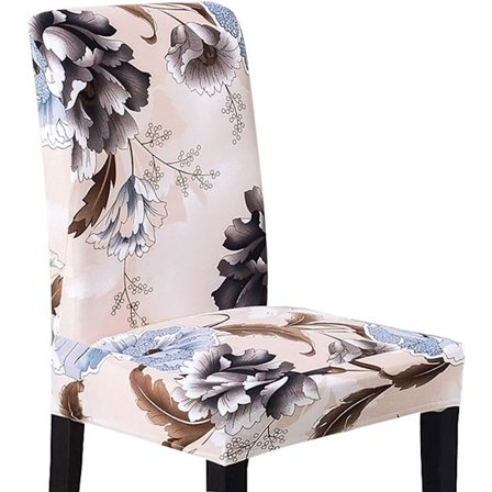Joustavat ruokapöydän tuolinpäälliset, irrotettavat pestävät spandex-päälliset korkeille tuoleille, 4 kpl tuolin suojapäällisiä (C, 4 kpl/setti)