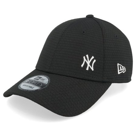 New Era - MLB Svart adjustable Keps - New York Yankees Flawless Mesh 9FORTY Black/White Adjustable @ Hatstore