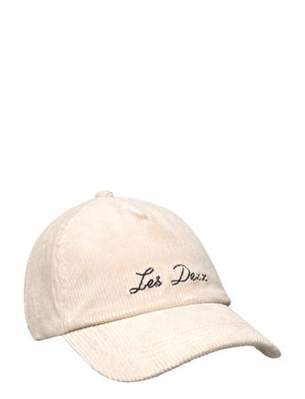 Willis Unconstructed Corduroy Baseb Accessories Headwear Caps Beige Les Deux