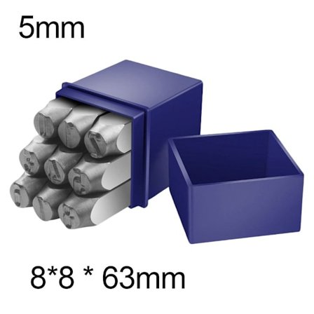 Nummer Stempel Læder Tryk 5MM