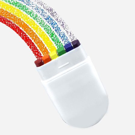 6-farvet regnbue ansigtsmaling World Cup European Cup ansigtsmaling