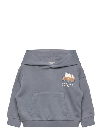 Mango Embroidered Hoodie - Blue - 3-4