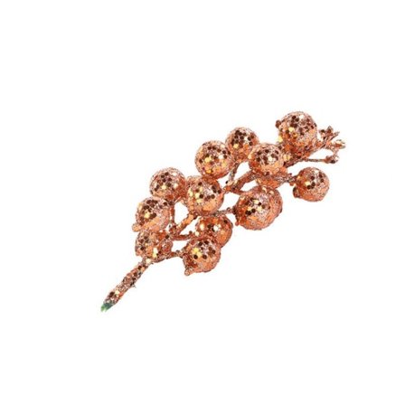 10 STK Jul Rød Frukt Gull Pulver Bær CHAMPAGNE