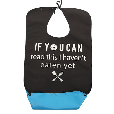 Morsom voksenbleie, slitesterkt tøy, beskyttende husholdningsbleie for eldre, voksenforkle (78,5X46CM, svart-1)