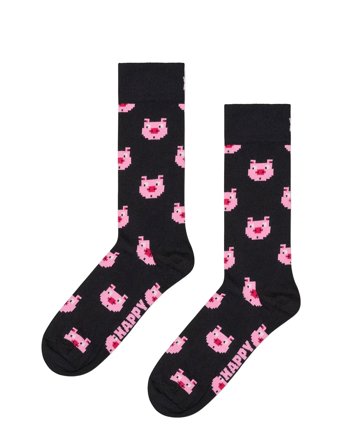 Pig Sock Black Happy Socks