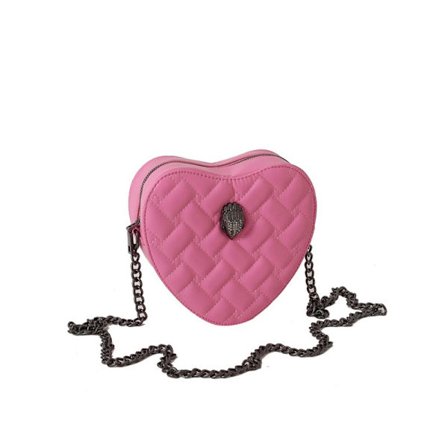 Eagle Head Chain Bag Rhombus Brodered Thread Bag ROSE RED