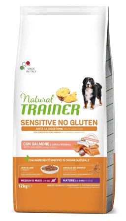 Natural Trainer Sensitive Mature Senza Glutine Crocchette Al