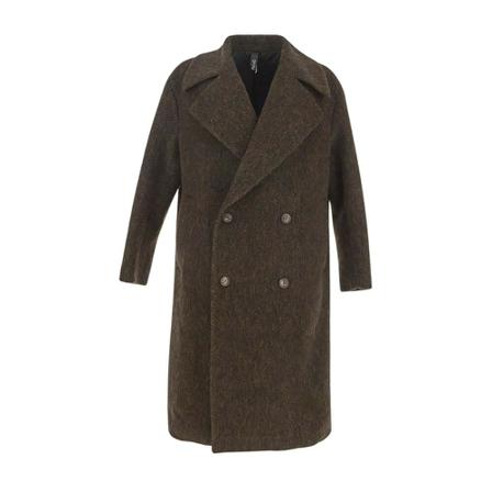 Hevo, Double-Breasted Coats Grijs, Heren, Maat:S