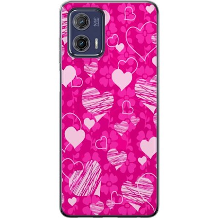 Yhteensopiva Puhelinkuori Motorola Motorola Moto G73 PopSydänKuviointi