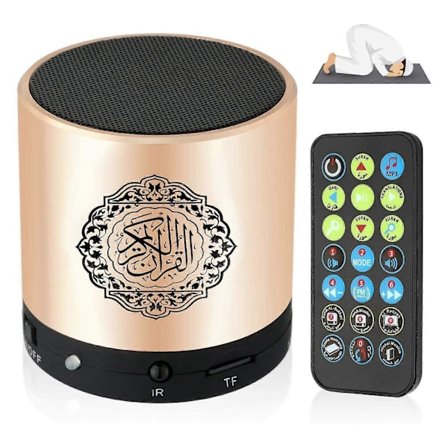 Quran Muslimsk Høyttaler, Smart Koran Oversettelse Liten Bærbar Fjernkontroll Bluetooth MP3 FM IF Spiller