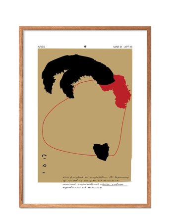 Poster & Frame Aries - Multi/patterned - 50X70CM