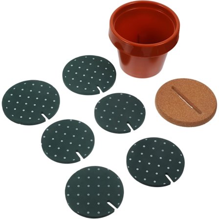 Kaktus Bordskåner Sæt med 1 Sæt Bordskånere til Drikkevarer Hjemmekontor Indretning Let at Rengøre