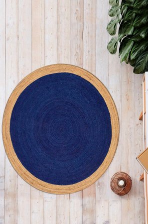 Conceptum Hypnose - Matta (75 cm) - Blå - Slätvävda mattor - Från Homeroom