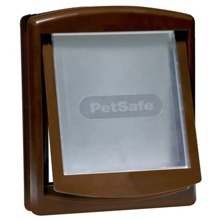 PetSafe 2-vägslucka för husdjur 755 medium 26,7x22,8 cm brun 5021