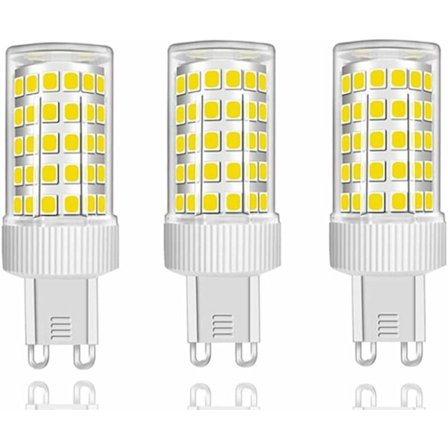 3-pakning G9 LED-lamper 10W Tilsvarende 150W Halogen, 86 LED-er, 1000Lm, 360° Spredningsvinkel, Ultralys, AC220-240V, Ikke Dimbar, Kaldhvit 6000K