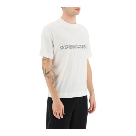 Emporio Armani, T-Shirts Wit, Heren, Maat:XL