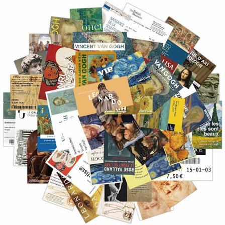 Pakke med Klistermærker - Kunst