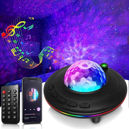 Stjerneprojektor, 360° Roterende Projektor til Børn, Natlys til Børn