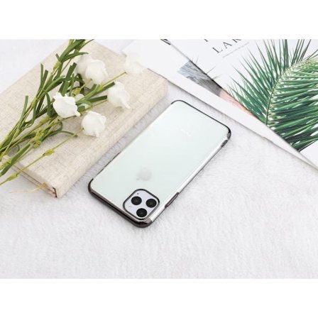 Elektropläterat TPU-skal iPhone 11 Pro Max med två skärmskydd.