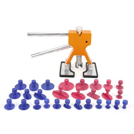 Bil Delle Reparationssæt Træk Værktøj med 28 Tabs Sugekopper til Motorcykler Biler