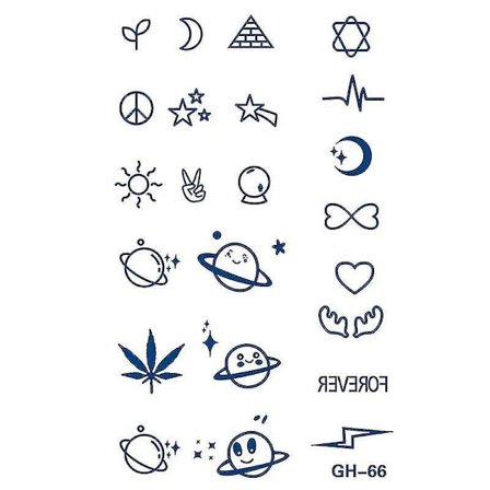 Unisex Arm Body Temporary Tattoo Magic Sticker Waterproof Long Lasting Body Art Stickers