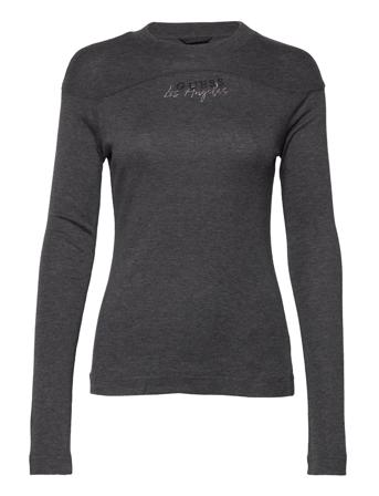 Ls Jenice Top Langærmet T-shirt Sort GUESS Jeans