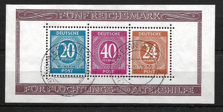 Tysk Lokal 1946 - AFA 27A - Stemplet