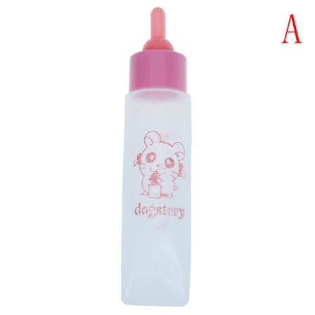 Pet Mjölkflaska 30ml Silikon Nipple Små djurfoder Hamst