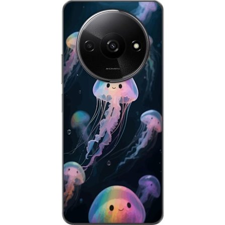 Kompatibelt Mobildeksel til Xiaomi Redmi A3 Søt Regnbue Manet Drømme Kunst