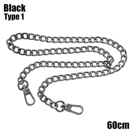 Laukkuketti olkahihnan hihnat MUSTA 60 CMTYPE 1 TYP 1 - spot myynti Black 60 cmType 1-Type 1 Black