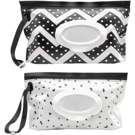 2 stk. Svart & Hvit Glidelåsforseglet Vanntett Nattbord Bil