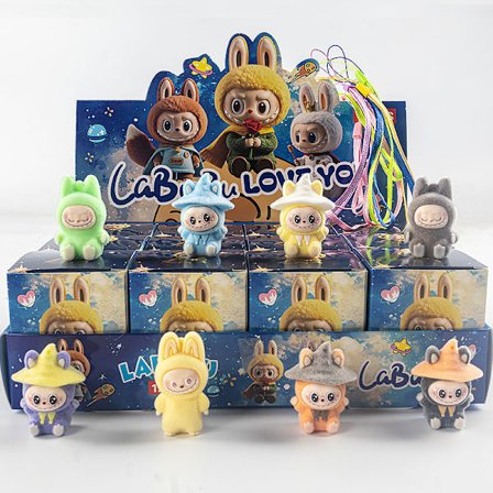 12-Pakning Monster Adventskalender 2025 – Overraskelses Blindboks med Hule Juledekorasjoner og Trendy Leker, Wizard 2-utgave