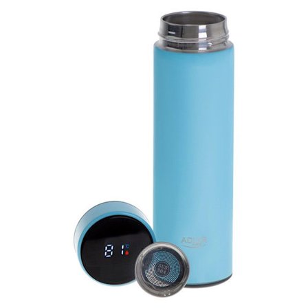 Thermos Adler, LED-touchskärm, kapacitet 473 ml, blå färg, AD 4506